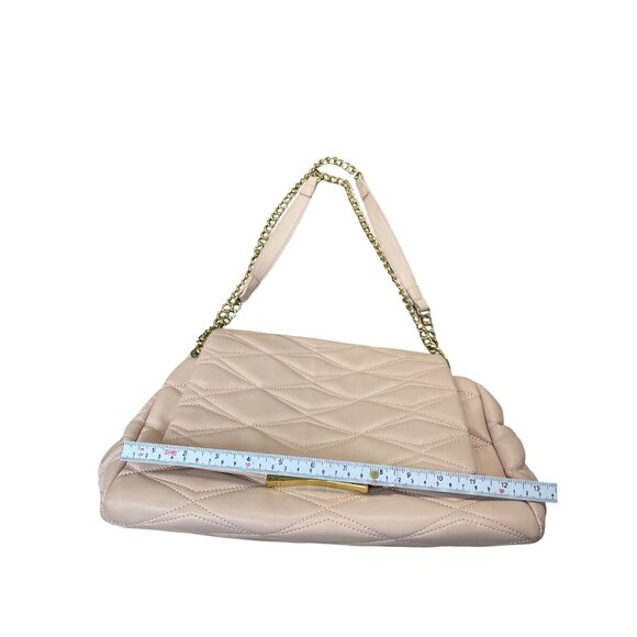 Betsey Johnson Large Blush Pink Quilted Tote Shoulder Handbag SKU 9230 - Picture 7 of 16